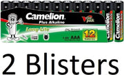 24 Stuks (2 Blisters a 12 st) Camelion Green Zinc AAA/R03