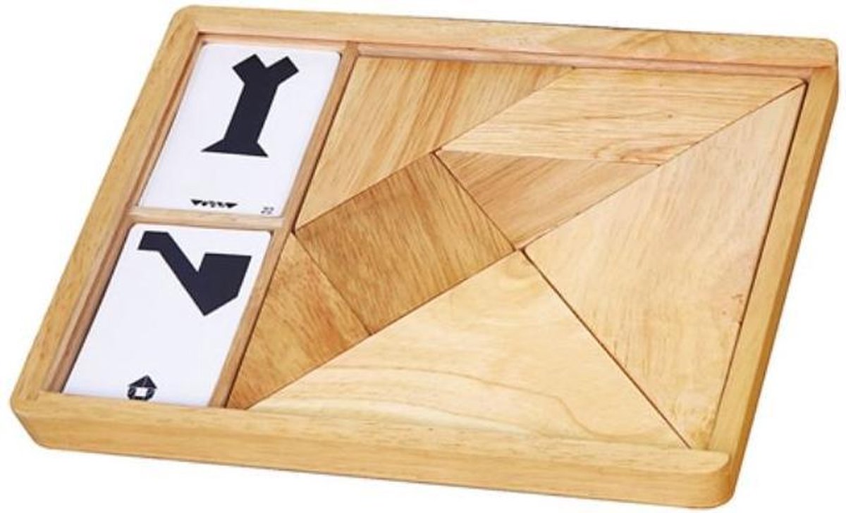 VIGA Tangram Drwniana Gra Logiczna UkĹ‚adanka