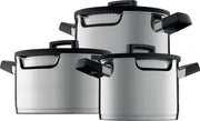 BergHOFF GEM Downdraft pannenset - 6 delige set - 3 pannen