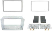 2-DIN frame Opel- Astra/ZafiraZILVERGRIJS