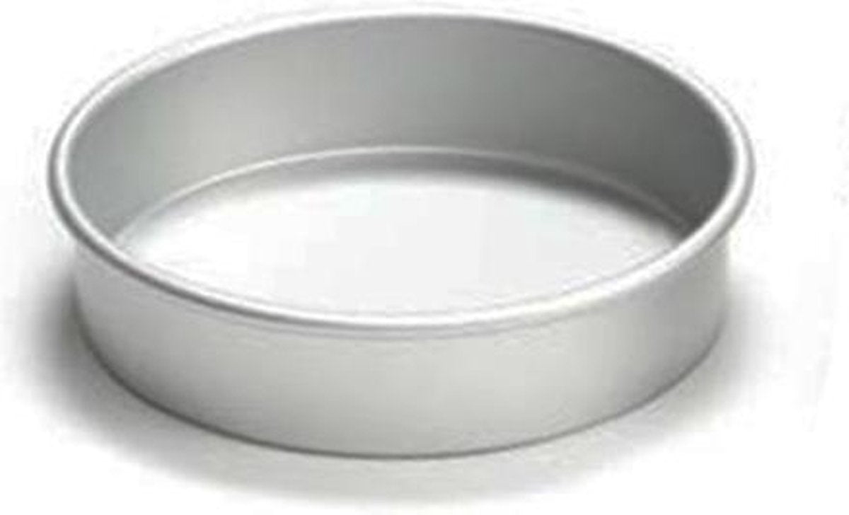 Ronde aluminium bakvorm 5cm hoog