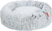 Snoozle Kattenmand - Superzacht en Luxe - Fluffy - Rond - Wasbaar - 80cm - Wolf Grey