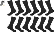GIANVAGLIA SOKKEN/KATOEN/EFFEN/UNISEX/ZWART/12 PAAR/MULTIPACK/MAAT 39-42