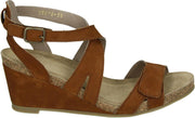 Ca'Shott 23072 BIO - Volwassenen Sandalen met hakDames Sandalen - Kleur: Cognac - Maat: 41