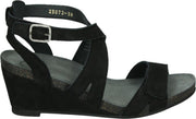 Ca'Shott 23072 BIO - Volwassenen Sandalen met hakDames Sandalen - Kleur: Zwart - Maat: 39