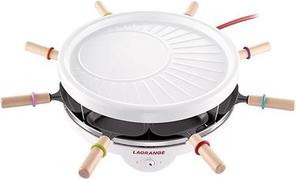 LAGRANGE 129013 8persoon/personen 800W Wit raclette