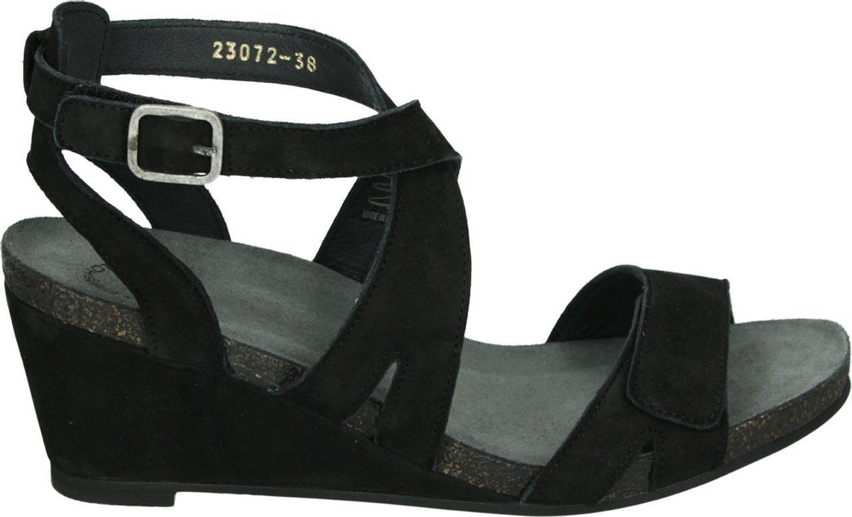 Ca'Shott 23072 BIO - Volwassenen Sandalen met hakDames Sandalen - Kleur: Zwart - Maat: 41