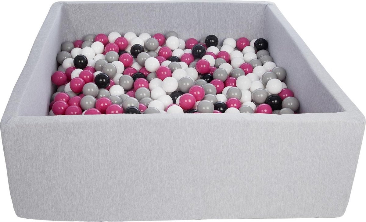 Zachte Jersey baby kinderen Ballenbak met 600 ballen