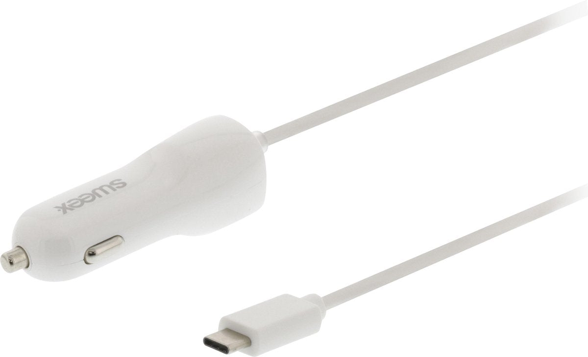 Sweex CH-010WH oplader voor mobiele apparatuur Auto Wit