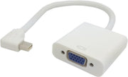 Coretek Mini DisplayPort 1.1 naar VGA adapter - haaks naar links / wit - 0