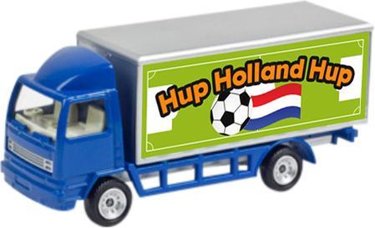 lkmn – model vrachtwagen met tekst – type EK – kunststof - blauw