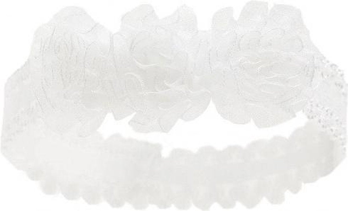 Soft Touch Haarband Lace Flowers Meisjes Polyester/elastaan Wit