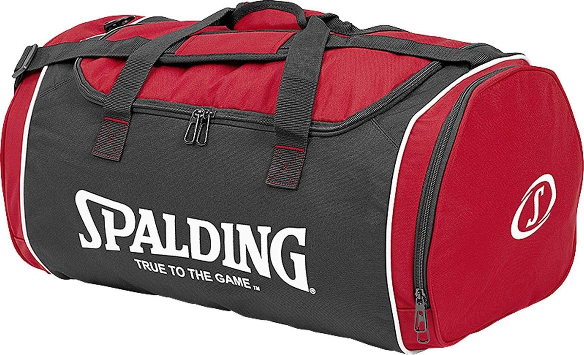 Spalding (Medium) Sporttas Met Zijvakken - Red / Black / White | Maat: UNI