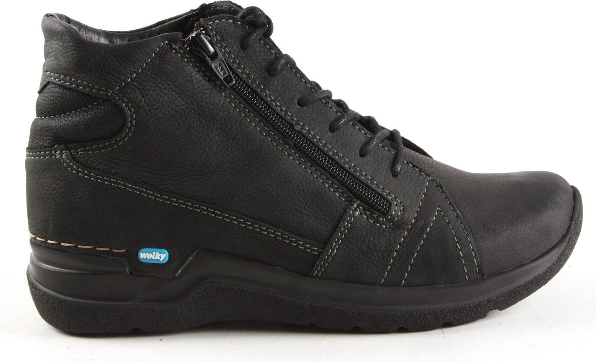 Dames Veterschoenen Wolky 0660611-000 Why Antique Zwart - Maat 40