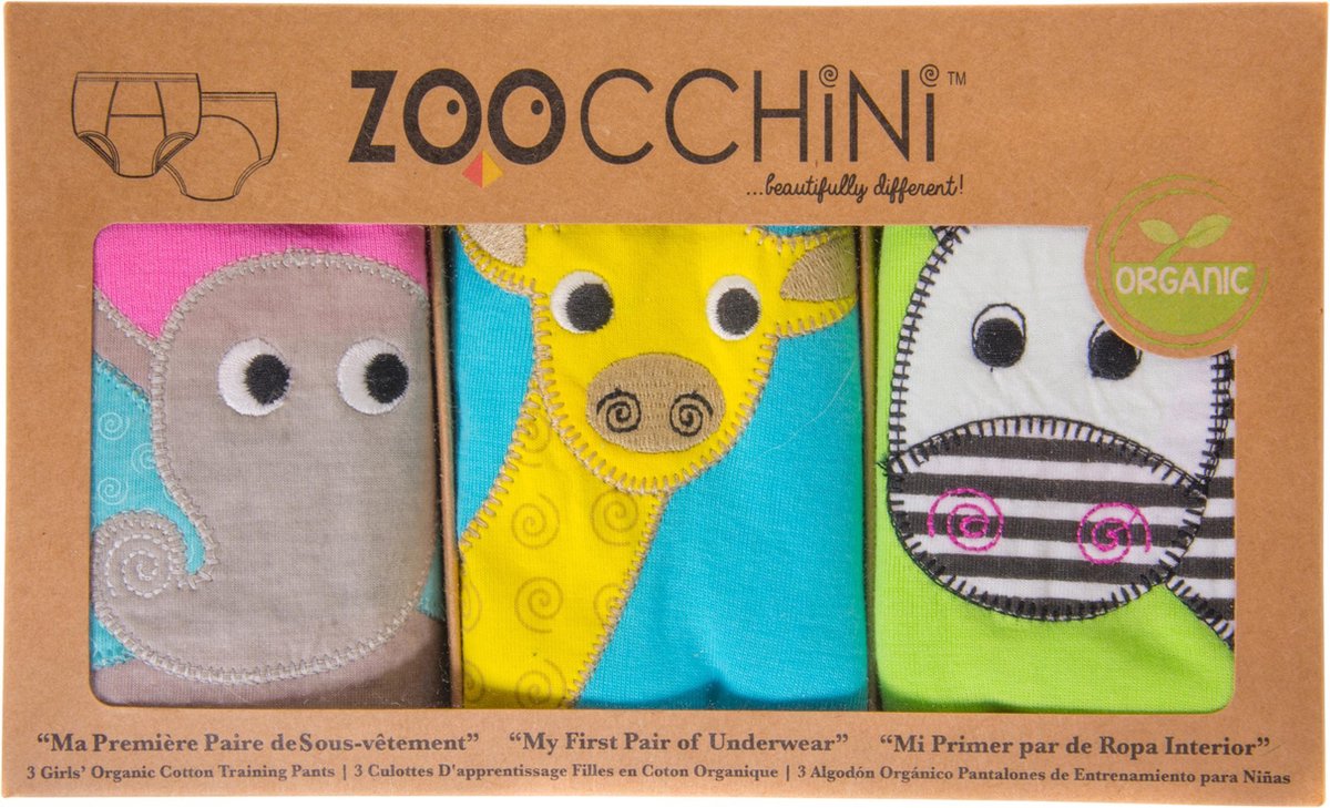 Zoocchini oefenbroekjes girl 3 st. 2-3Y