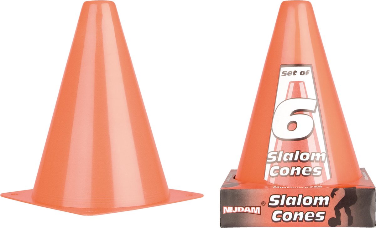 Nijdam Slalompionnen - 18 cm - Soft - Oranje