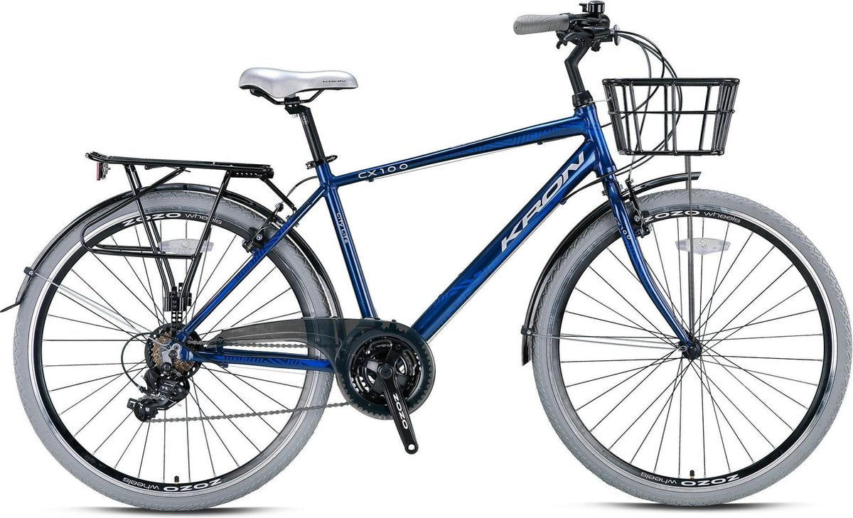 CX 100 HYBRDIDE GENTS 28 INCH H45 > 7 SPEED DARK BLUE GREY