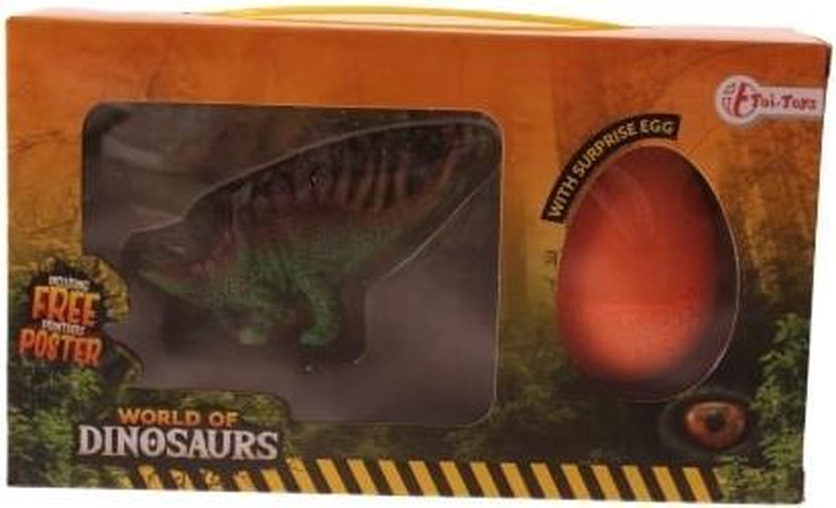 World Of Dinosaurs Verrassingsei Acrocanthosaurus Junior 21 X 12cm 3-delig