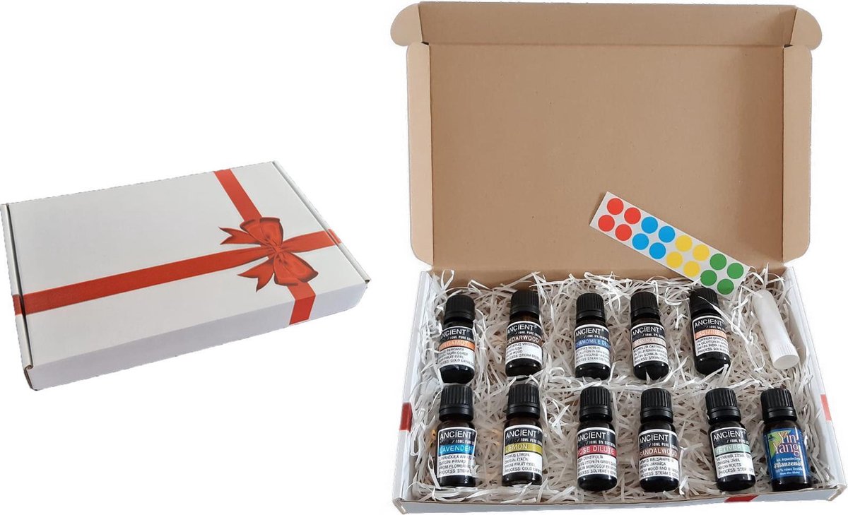 Meditatie Set - Etherische Olie - 110 ml - Puur Natuur - EU gecertificeerd