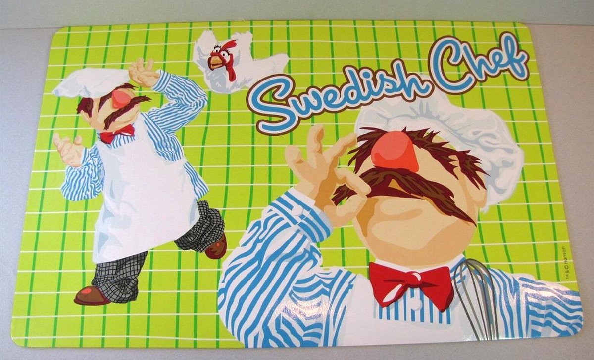De Muppetshow 2 Placemats van de Zweedse Chef