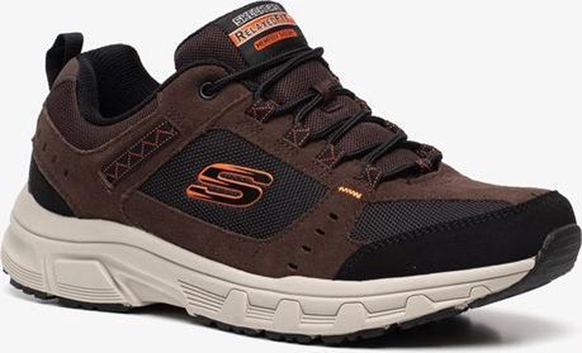 Skechers 51893 CHBK leren heren wandelschoenen - Bruin - Maat 48.5