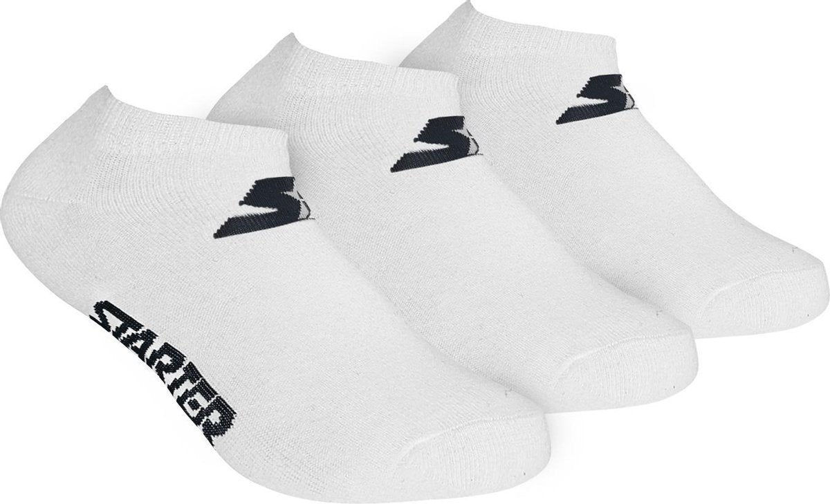 Starter - 3-Pack Sneaker Socks - Wit - Algemeen - maat  43 - 46
