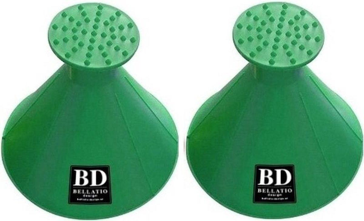 3x Ronde multifunctionele autoraam ijskrabber groen