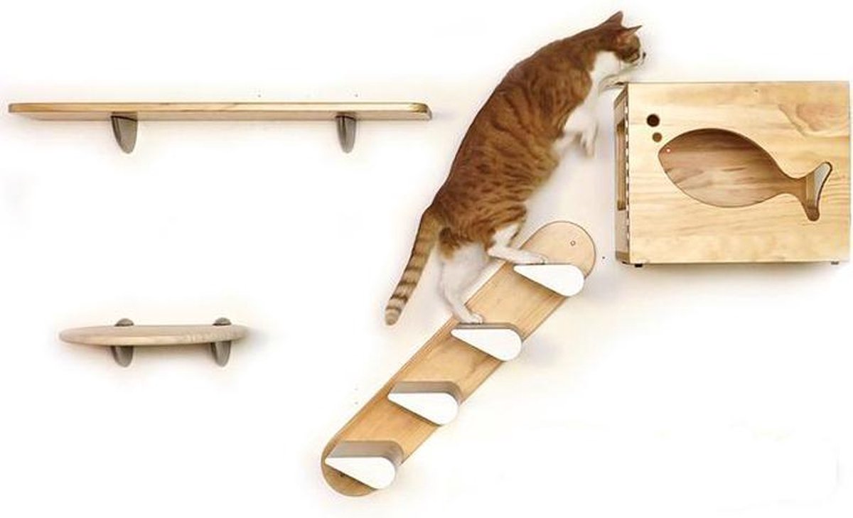 Katten klimmuur set – CatsClimber by Catswall Design