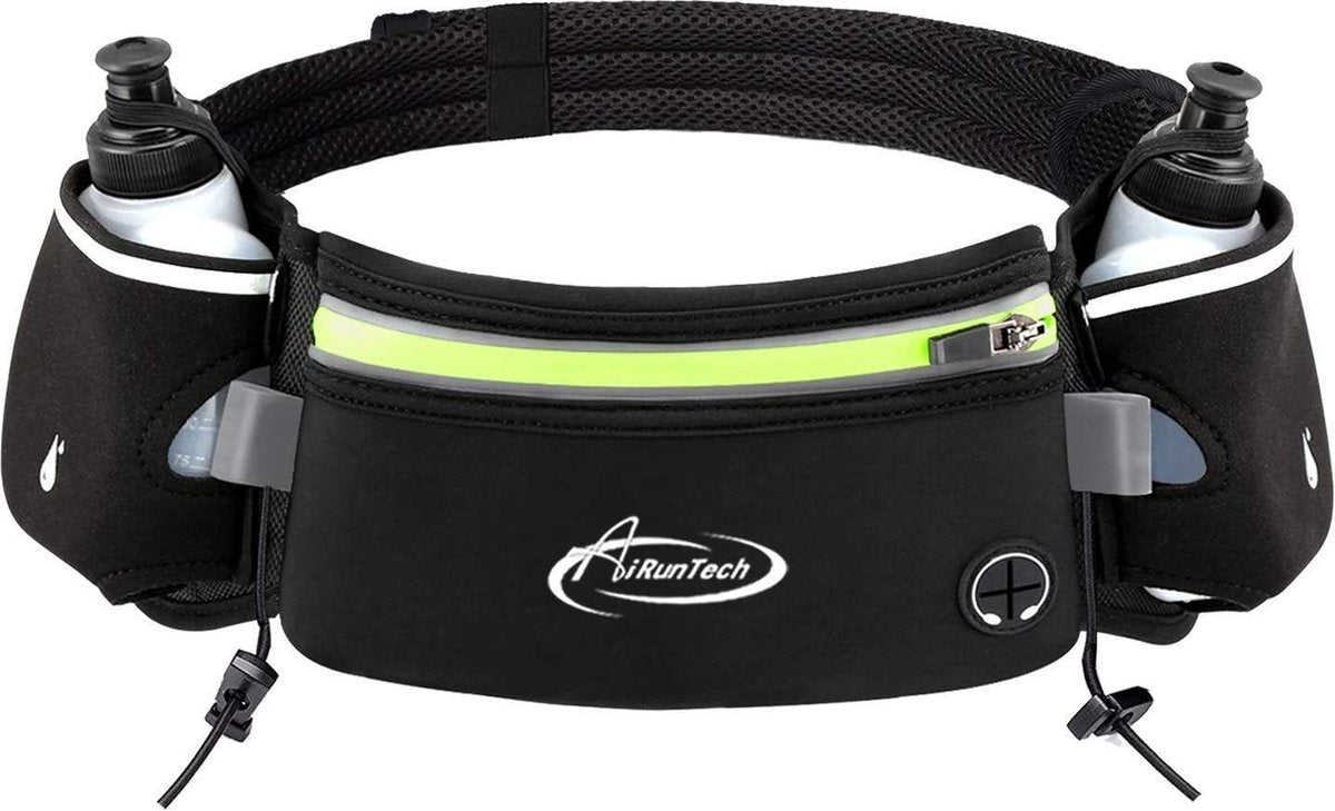 KW® Heuptas sport | Waterdichte runningbelt voor drinkfles mobiele telefoon hardloopriem fitnessriem | Hardlopen jogging reizen outdoor drinkriem heuptas dames heren