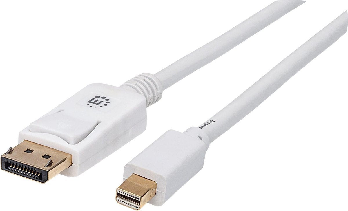 Manhattan 324724 DisplayPort kabel 1 m Mini DisplayPort Wit