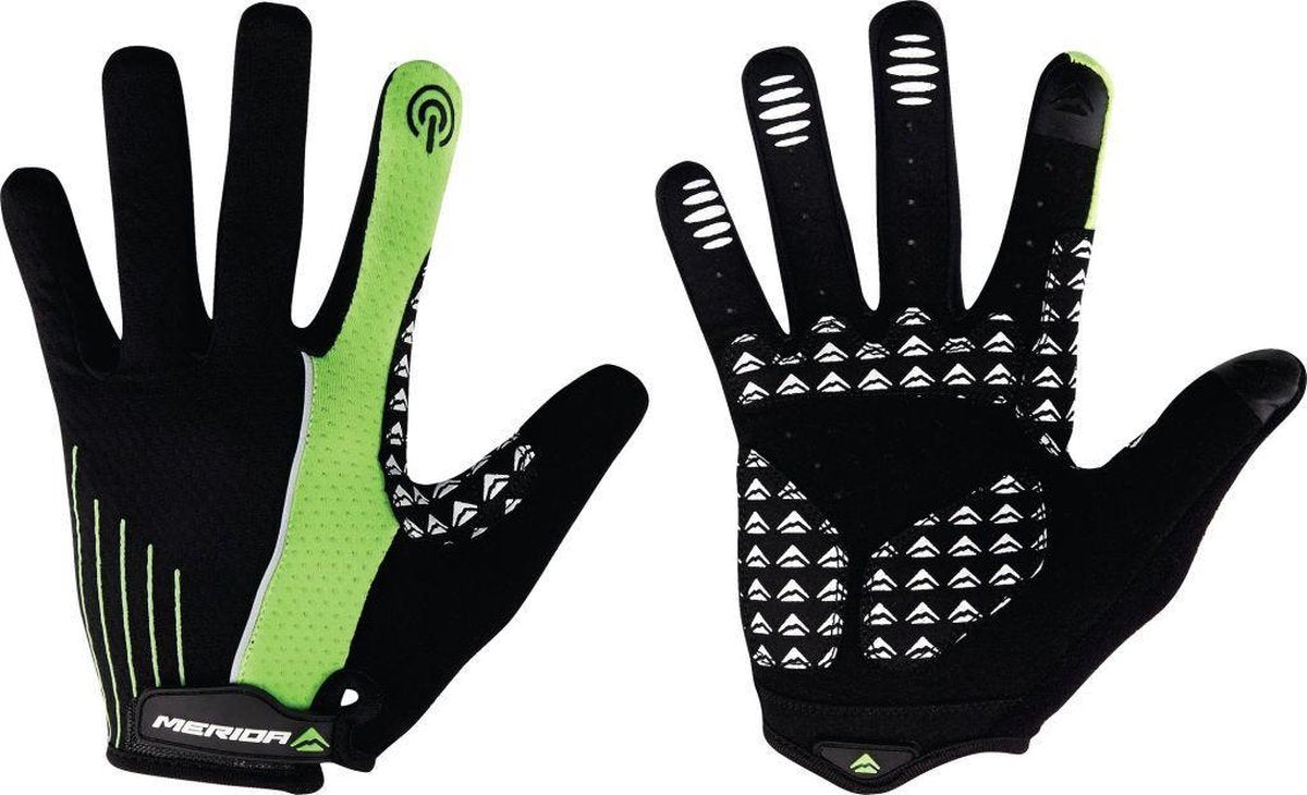 Merida Fietshandschoenen XS Met Touchscreen Zwart Groen