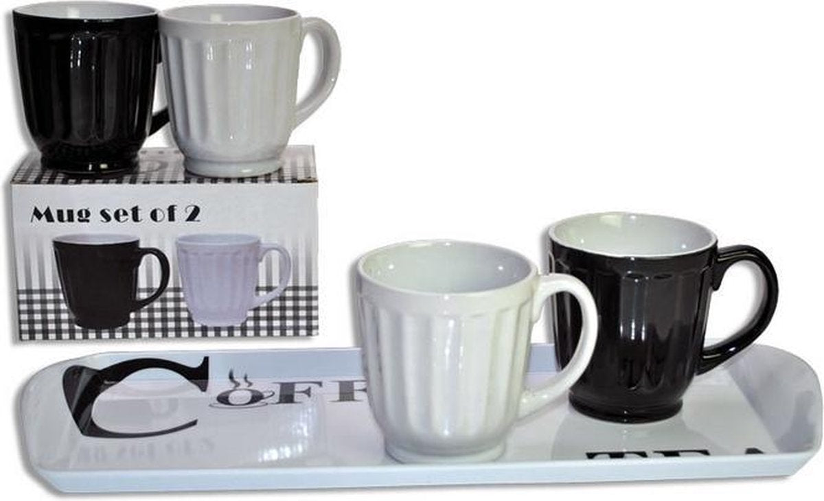 Koffie- & Theeglazen Coffee tray 5-delig
