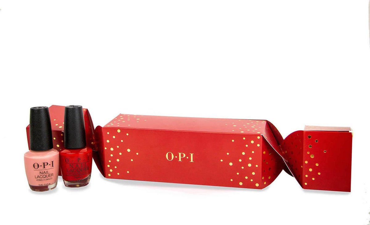 O.P.I Two Piece Giftset - Big Apple Red-Bubble Bath