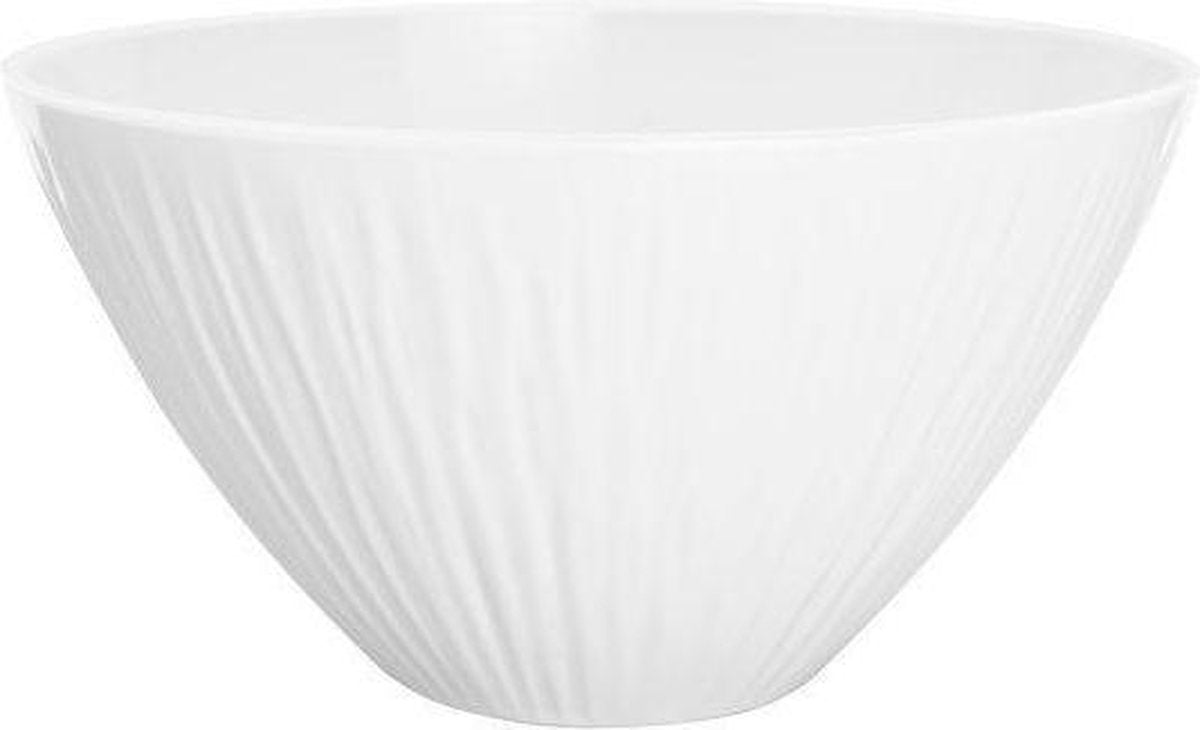 Zak! Designs Saladeschaal Techs serveerschaal met textuur 25 cm Wit
