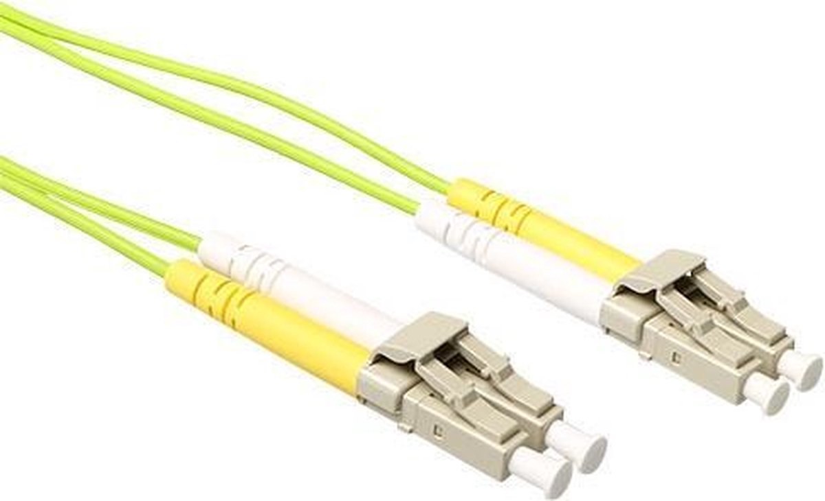 ACT 1 meter LSZH Multimode 50/125 OM5 glasvezel patchkabel duplex met LC connectoren