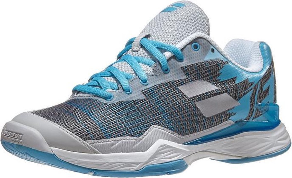 Babolat Jet Mach I all courts dames tennisschoen | zilver/blauw | maat 38½