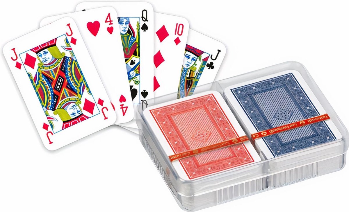 Ace Patience Rood en Blauw - Mini Dubbel Deck
