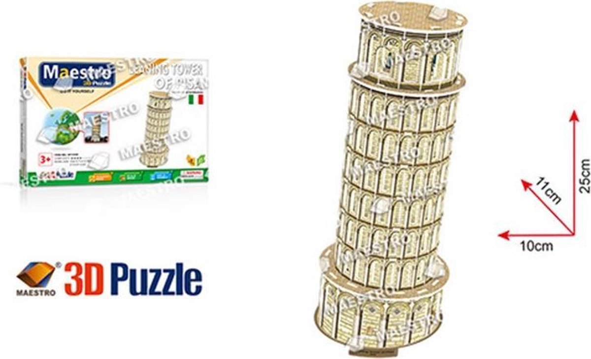 Maestro 3D puzzle Toren van Pisa