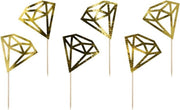 Cupcake Toppers Diamant Goud 9