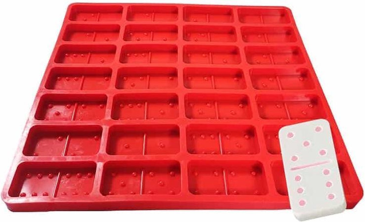 Domino Epoxy Siliconen Mal DIY Fondant Cake Decoratie