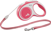 Hondenriem - looplijn - FLEXI rollijn NEW COMFORT Koord - M - ROOD - 8 meter