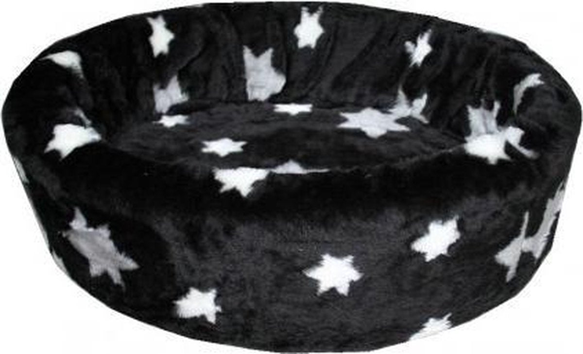Hondenmand bont ster zwart 74x65x20cm