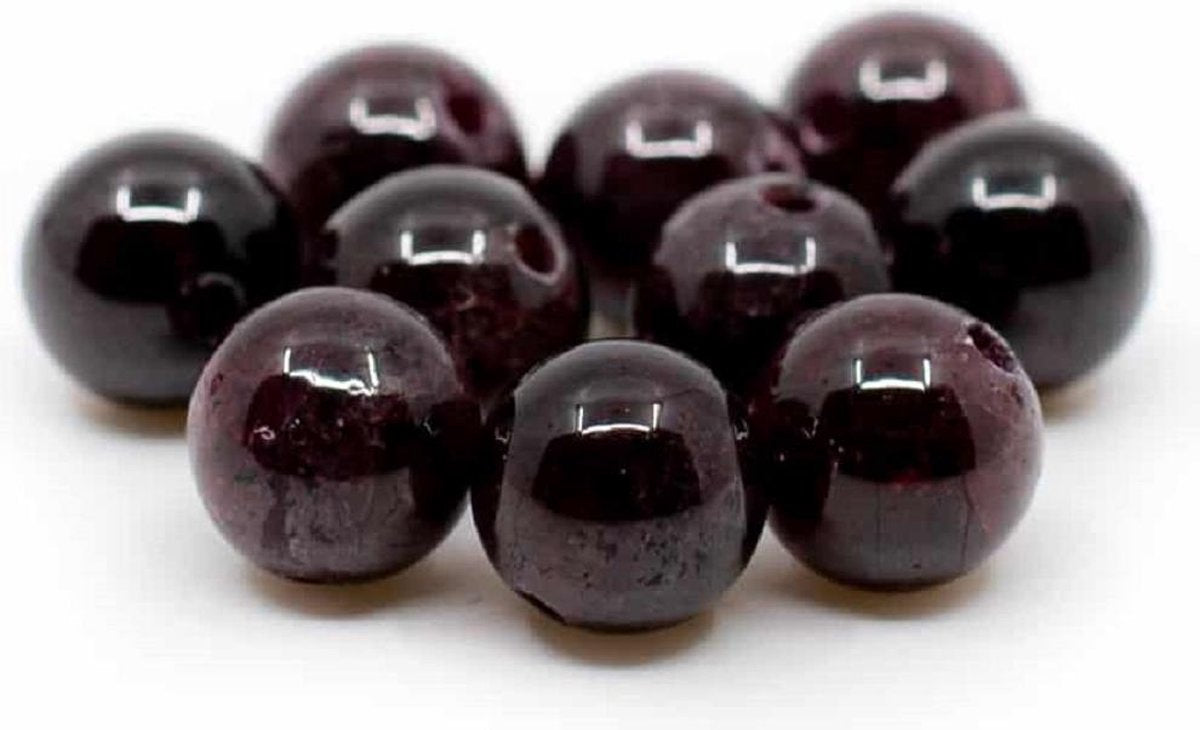 Edelsteen Losse Kralen Granaat – 10 stuks (6 mm)