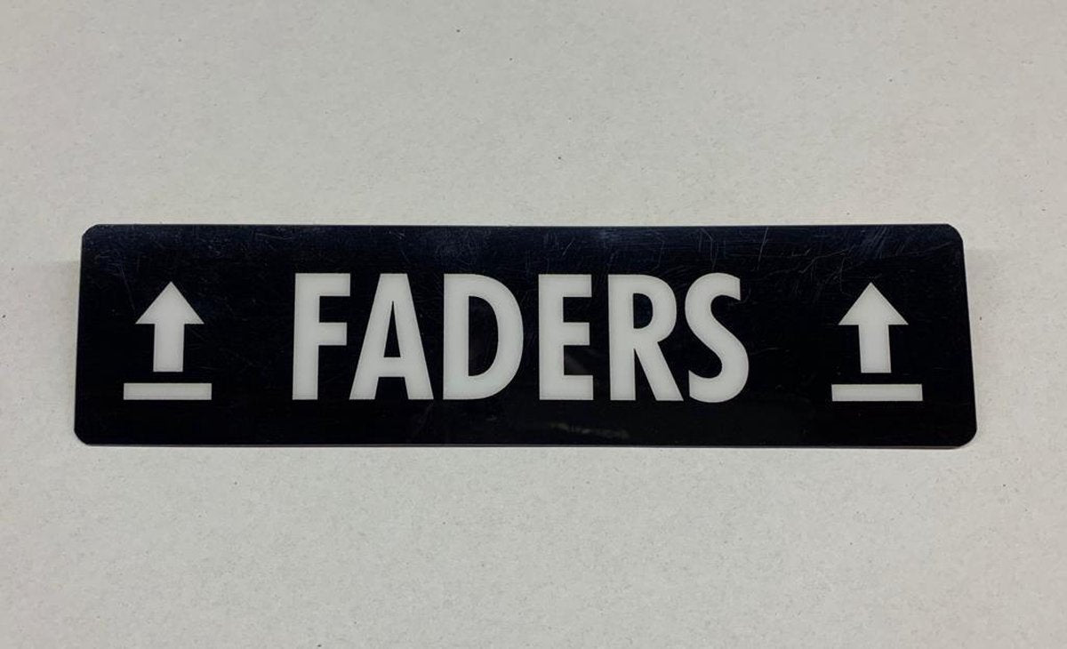 TD47 Flightcase Tour Label - FADERS