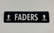 TD47 Flightcase Tour Label - FADERS