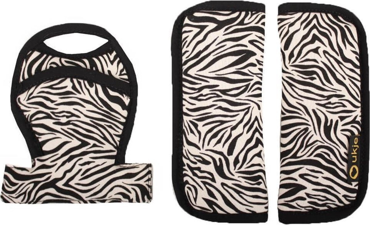 Ukje Gordelbeschermer Maxi Cosi - Superzacht katoen - Beige zebra