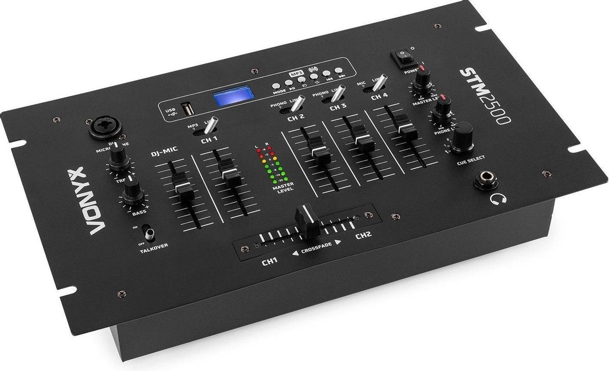 Vonyx STM2500 5-Kanaals Mixer USB/MP3 met Bluetooth