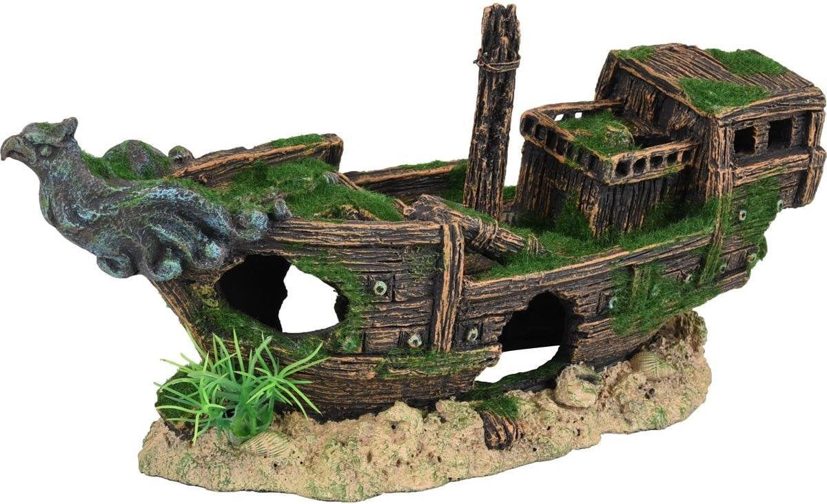 Aquarium decoratie Kozma Scheepswrak - 32 x 13 x 16 cm
