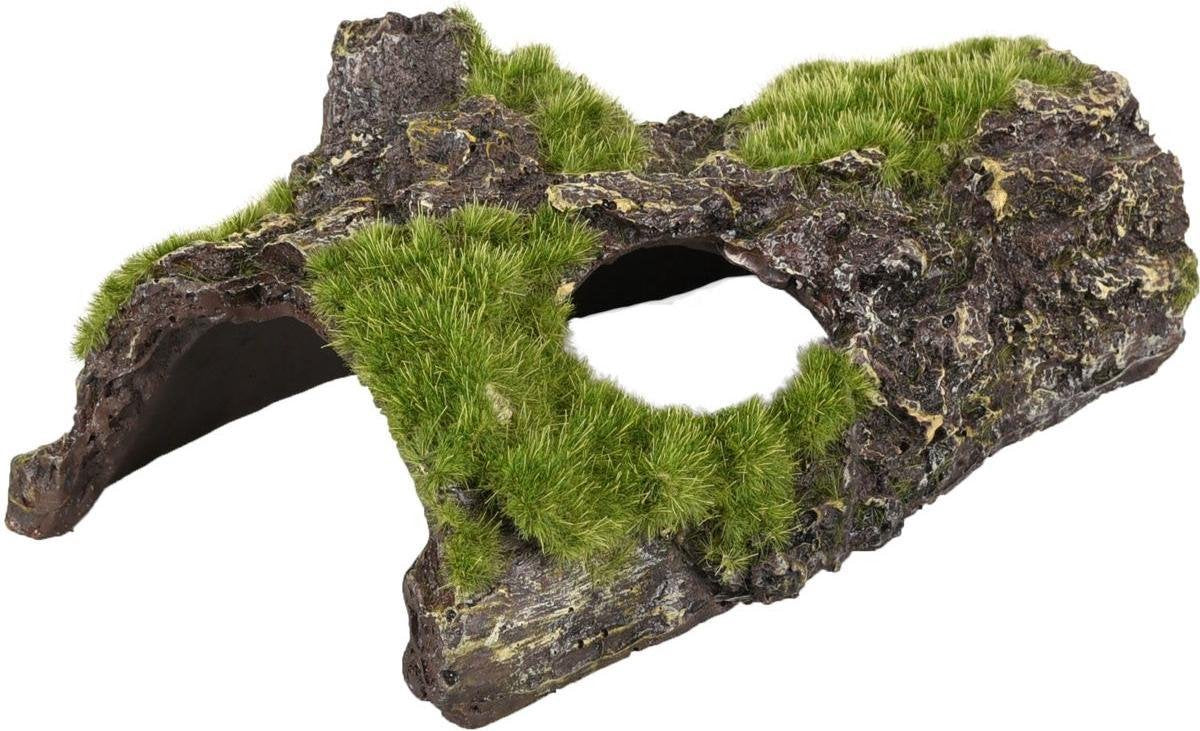 Aquarium decoratie Kozma schors + mos -15 x 9 x 6 cm