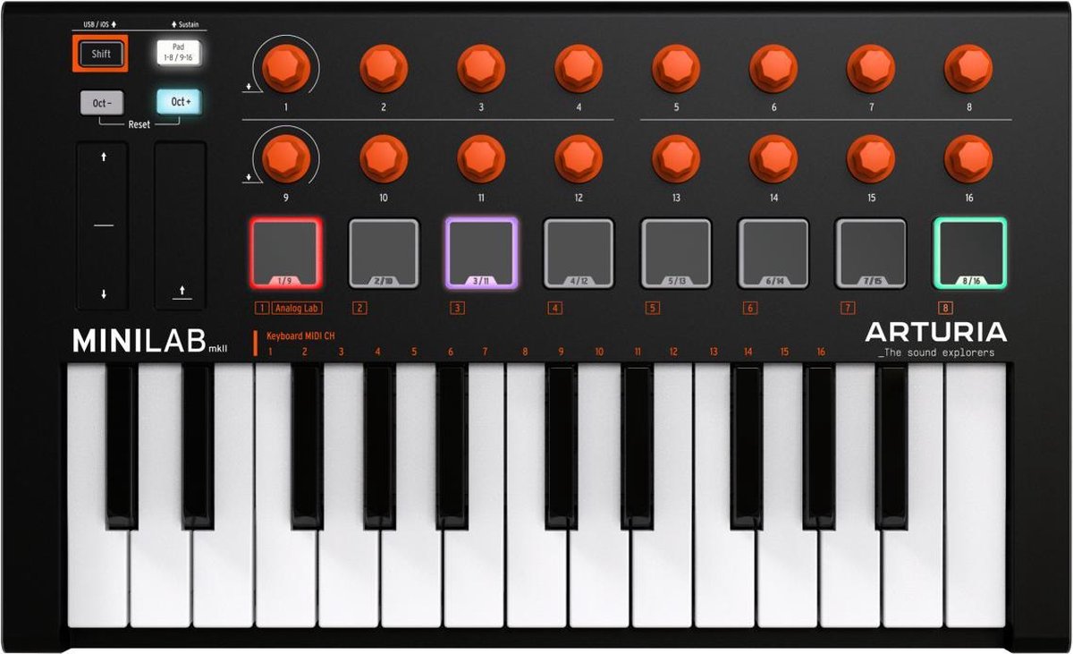 Arturia MiniLab MKII Orange Edition - MIDI controller
